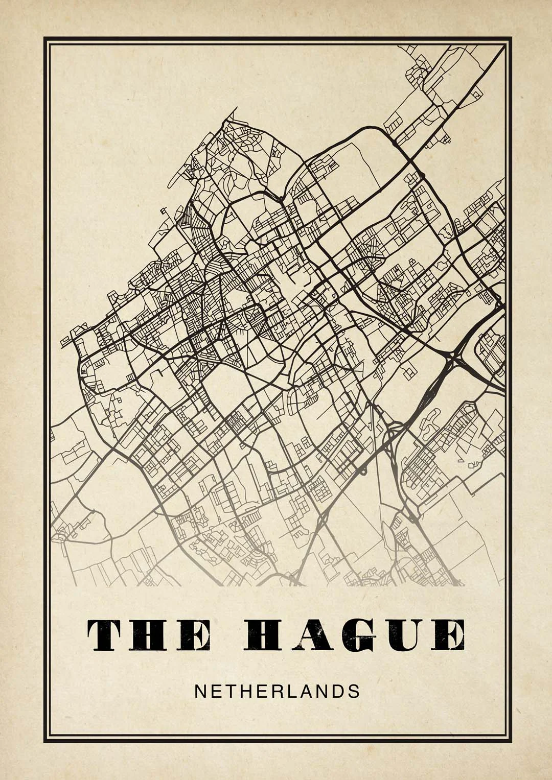 Den Haag Stadt Sepia
