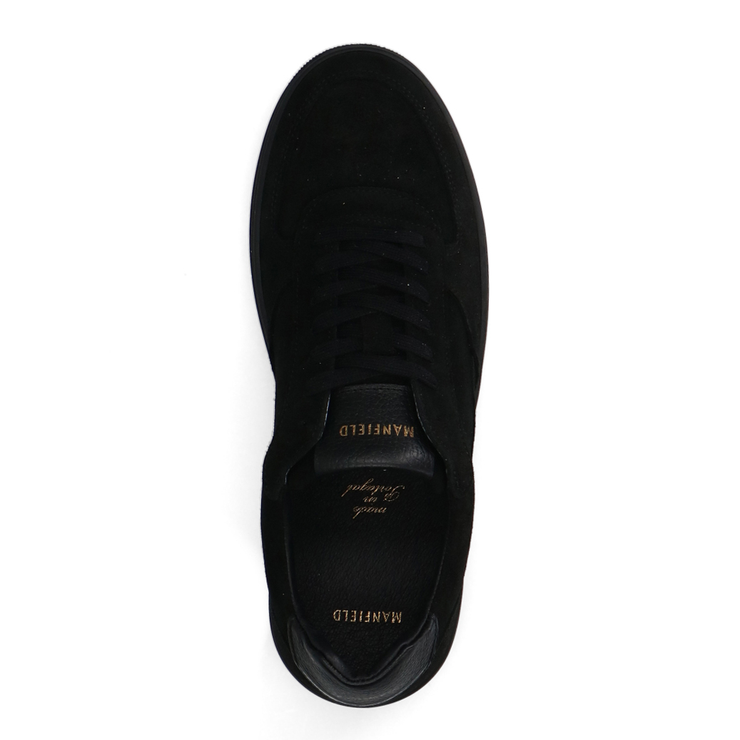 Zwarte suède sneakers