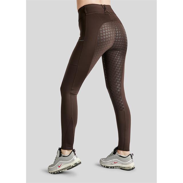 Paardrijlegging Montar MOEdith Gun Metal Full Grip Bruin