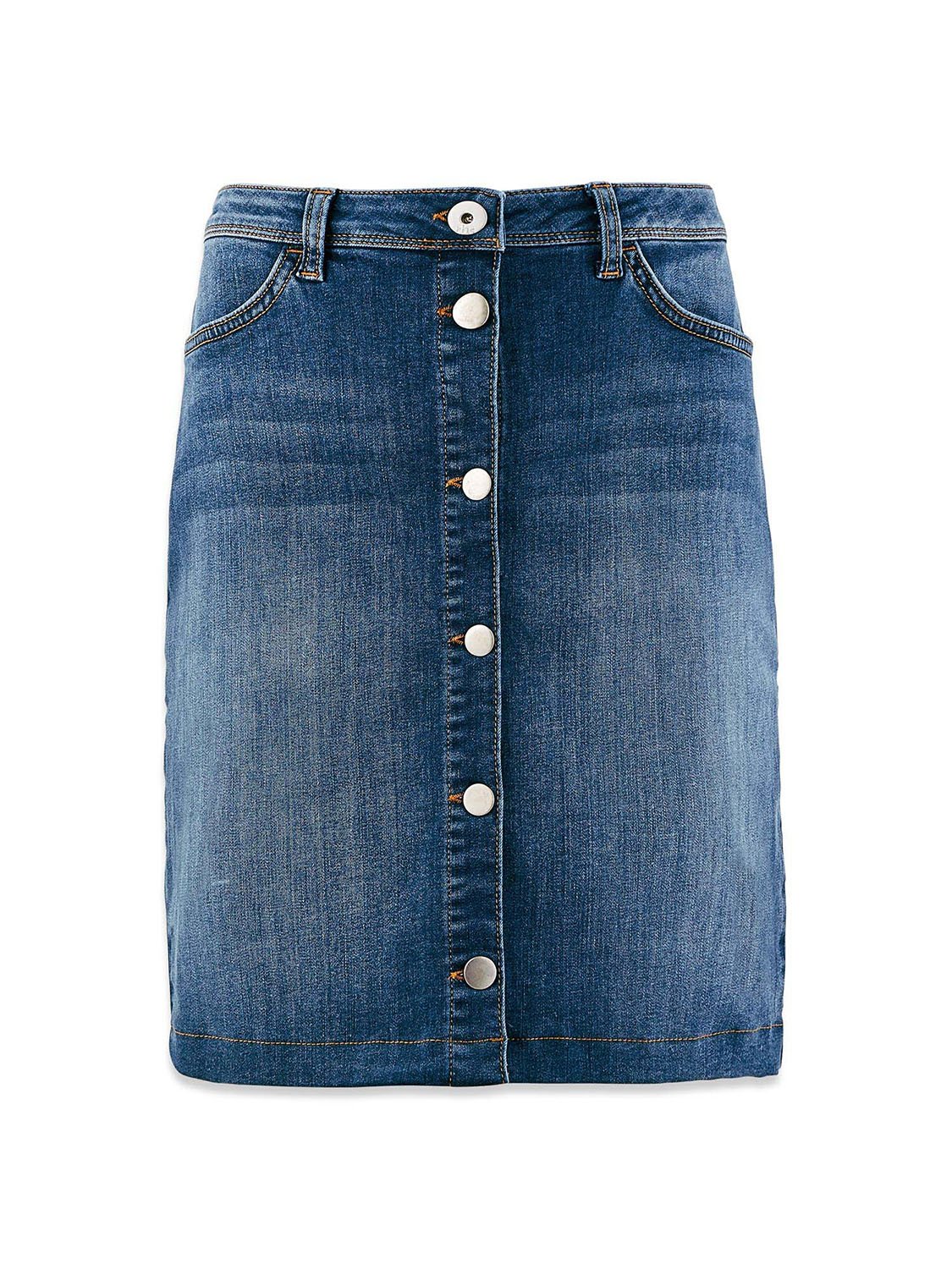 Jupe Femme Matière Eco Conçue Bleu jean