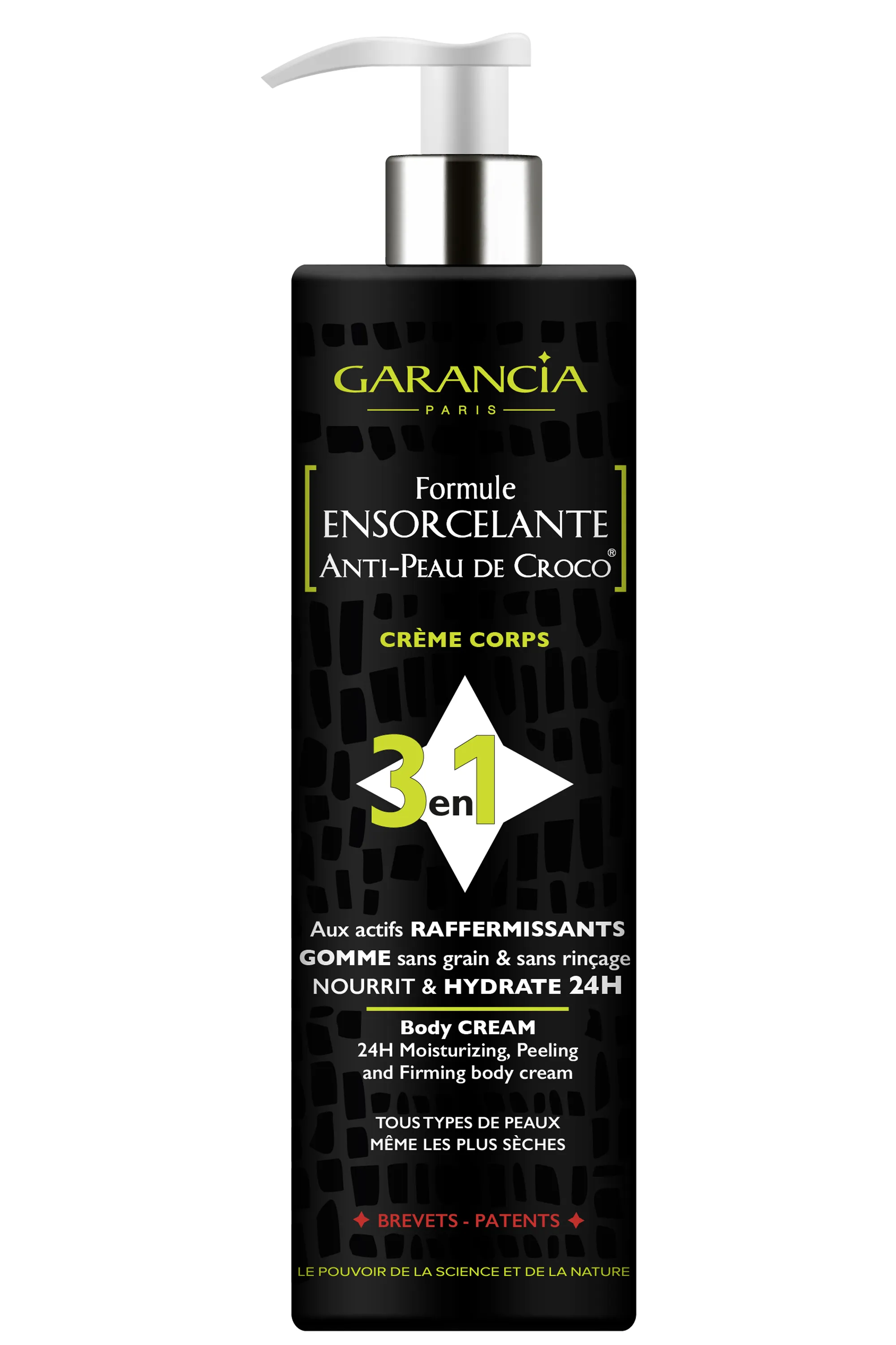 Garancia Crème corps 3-en-1 Formule Ensorcelante Anti-Peau de Croco®-150 ml