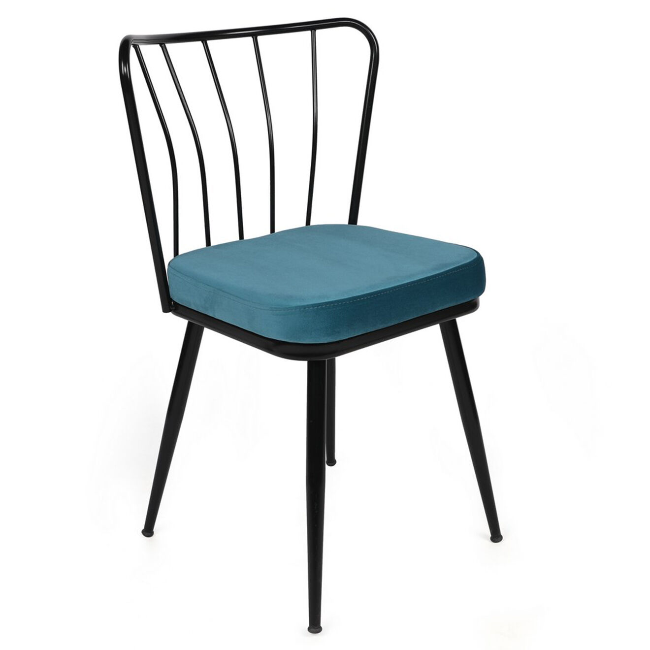 Homitis 2 Chaises Yildiz bleu/noir - 43x82x42 cm