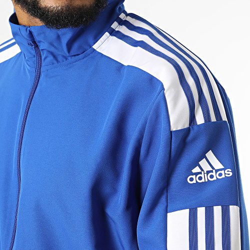 Veste Zippée A Bandes GP6445 Bleu Roi