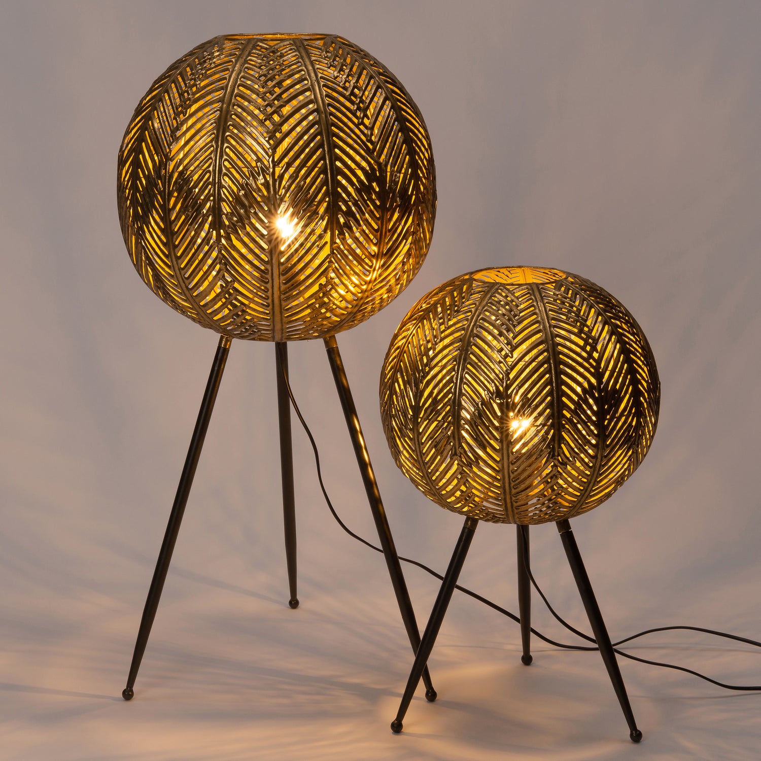 Intratuin vloerlamp Giano zwart / goud D 33 H 54,5 cm