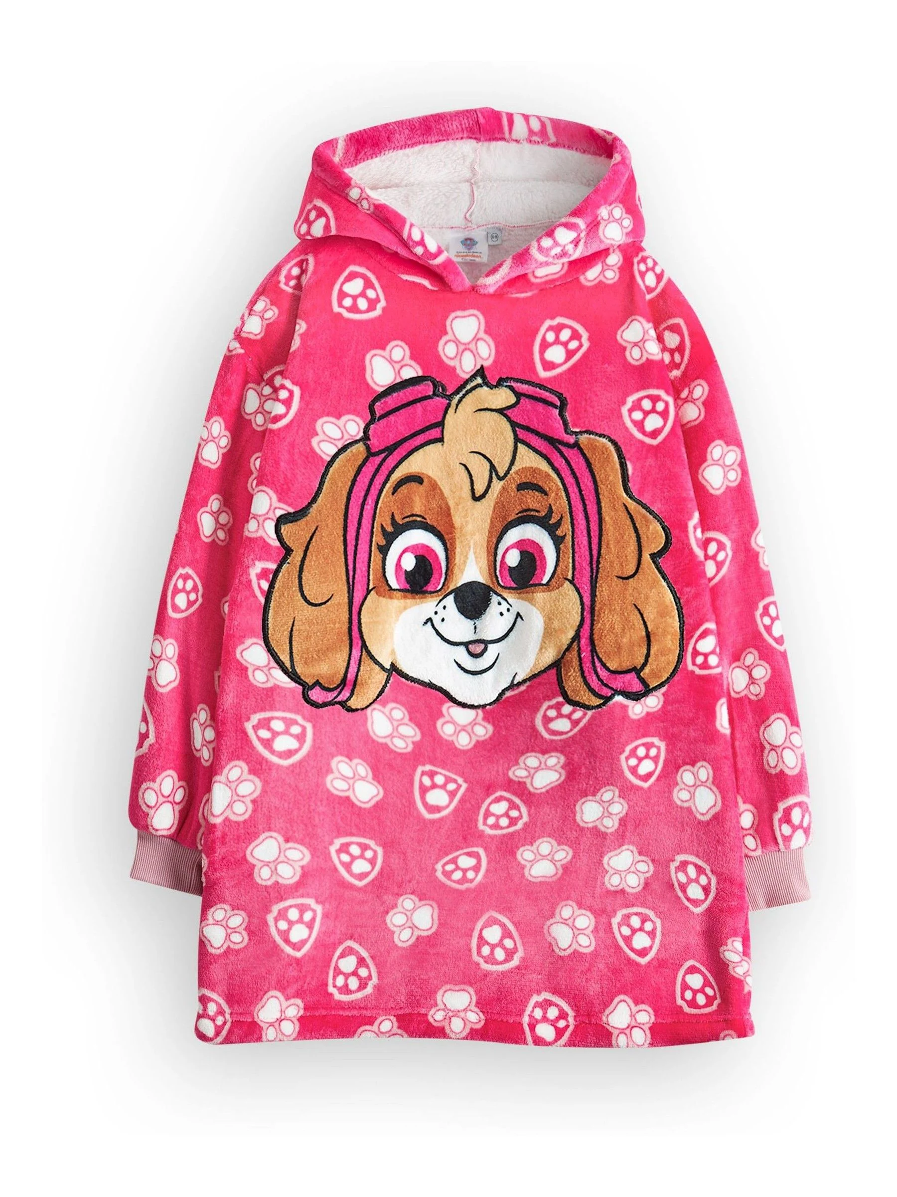 Roze Paw Patrol - Vanilla Underground dekenhoodie met print voor kinderen