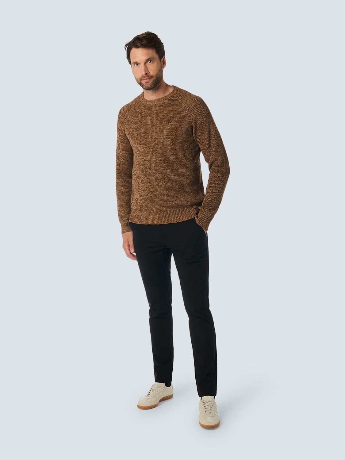 NO EXCESS Strickpullover , in melierter Optik