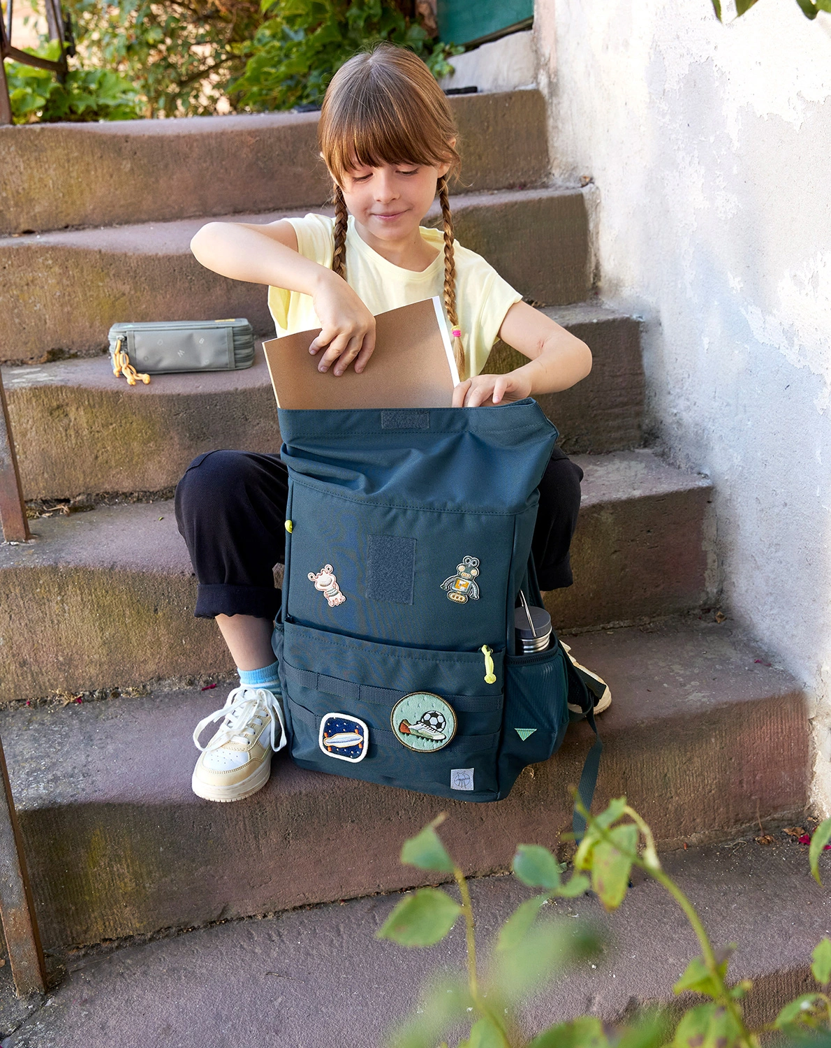 Kinderrucksack ROLLTOP (26,5x15x39) in blau