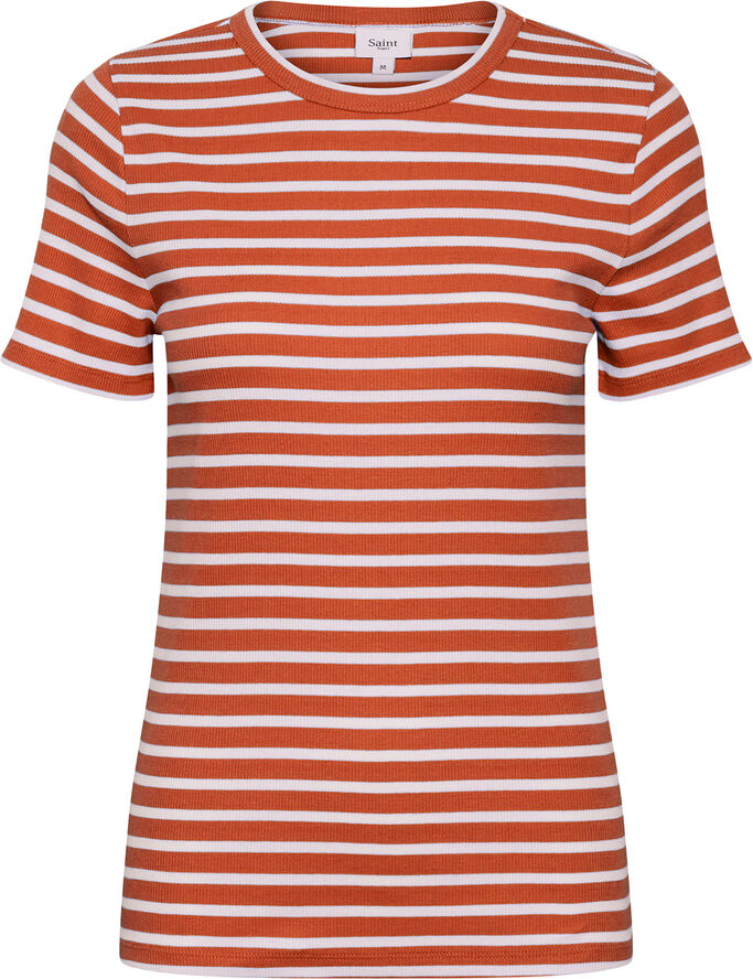 Saint Tropez AsterSZ SS Stripe T-Shirt Tigerlily