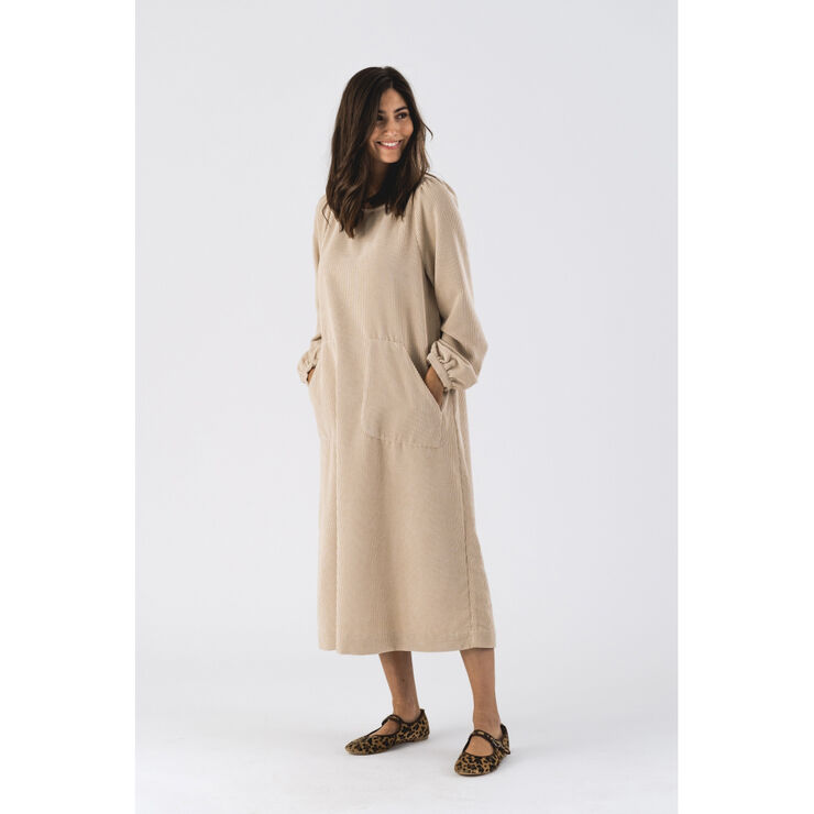 Lollys Laundry LucasLL Midi Dress LS Sand