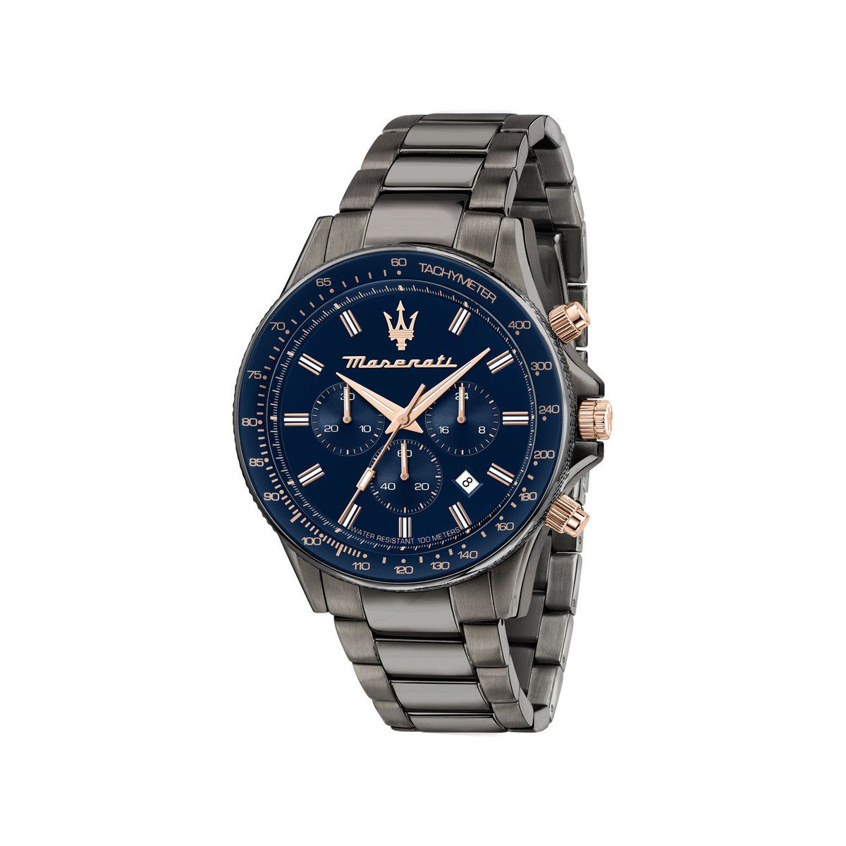 Montre MASERATI homme bracelet acier inoxydable gris fonce