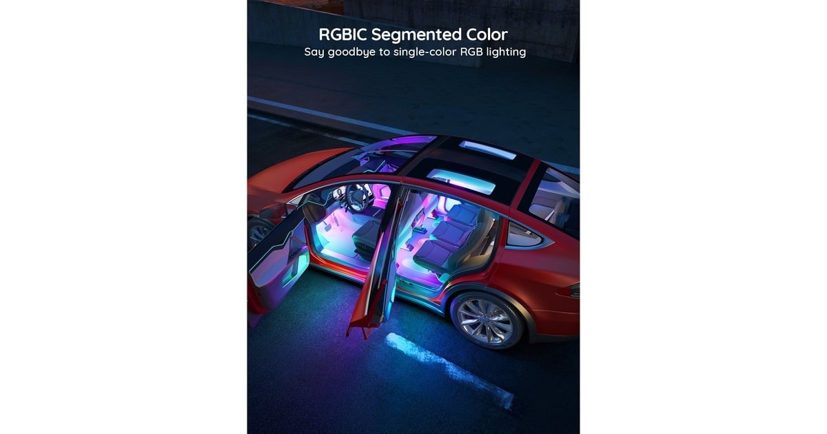 GoveeRGBIC Car LED Strip lights verlichting