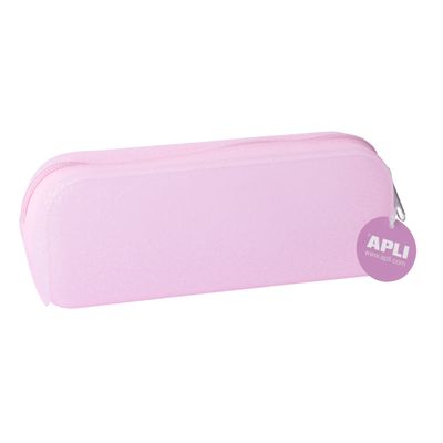 Apli Glitter - Trousse rectangulaire 1 compartiment - silicone - disponible dans différentes couleurs