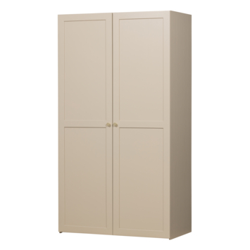 WOOOD kledingkast Silko beige 210x101x55 cm
