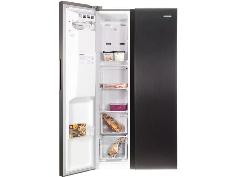 Kibernetik Foodcenter FC513 Grau Side by Side Kühlgerät mit Icemaker