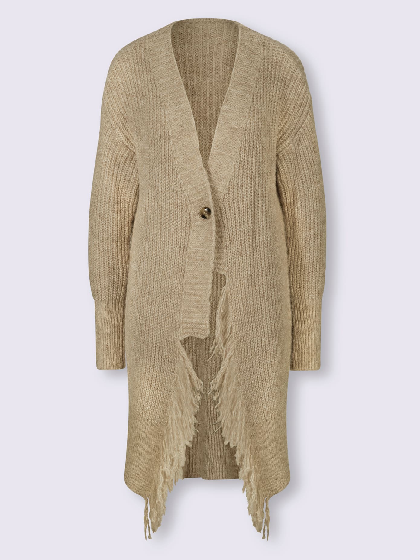 Veste en tricot franges tendance