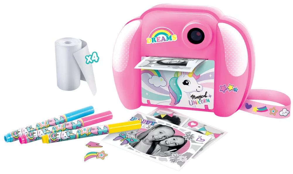 PHOTO CREATOR INSTANTANE JUNIOR LICORNE ROSE