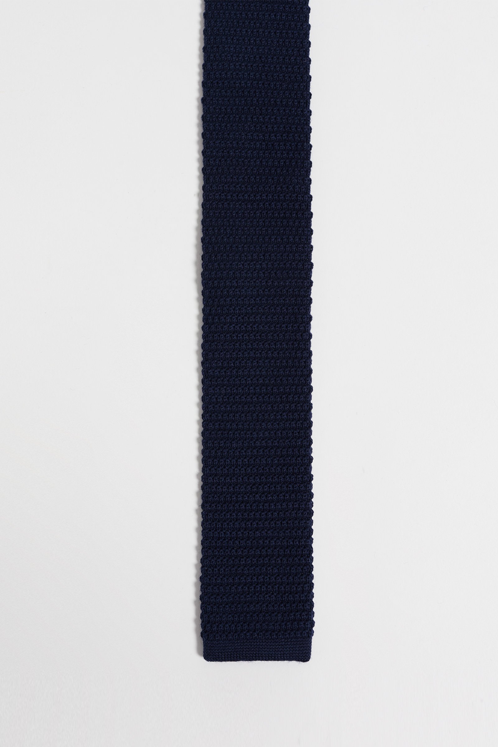 gebreide stropdas met structuur Van Gils Donkerblauw