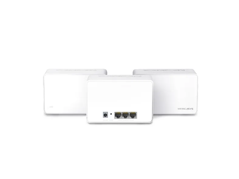 Mercusys Halo H80X (3-pack), Hvid, Intern, Mesh-system, 650 m², Dual-band (2,4 GHz / 5 GHz), Wi-Fi 6 (802.11ax)