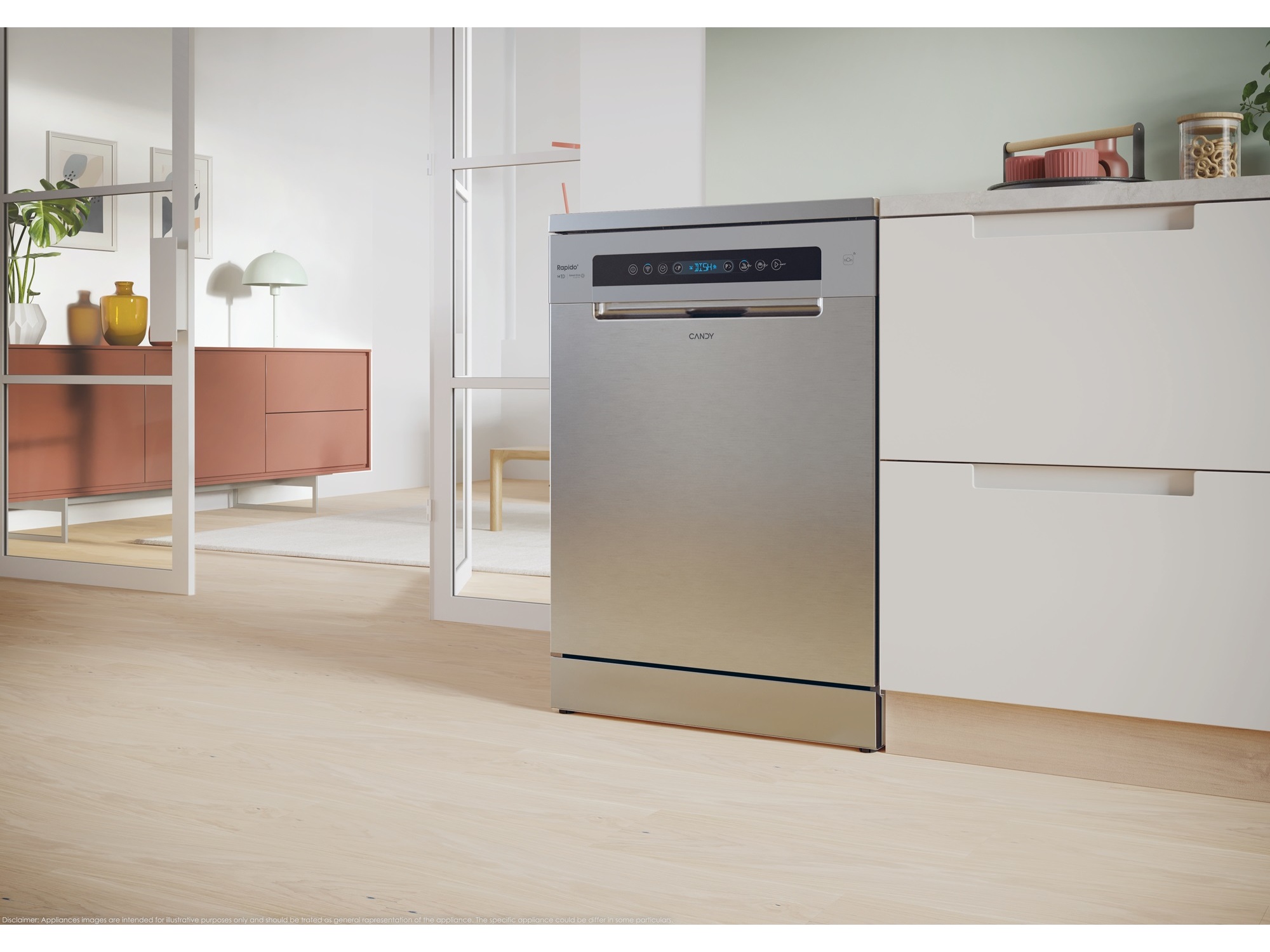 MÁQUINA DE LAVAR LOIÇA CANDY CF 4B7F0X INOX B 14 CONJUNTOS