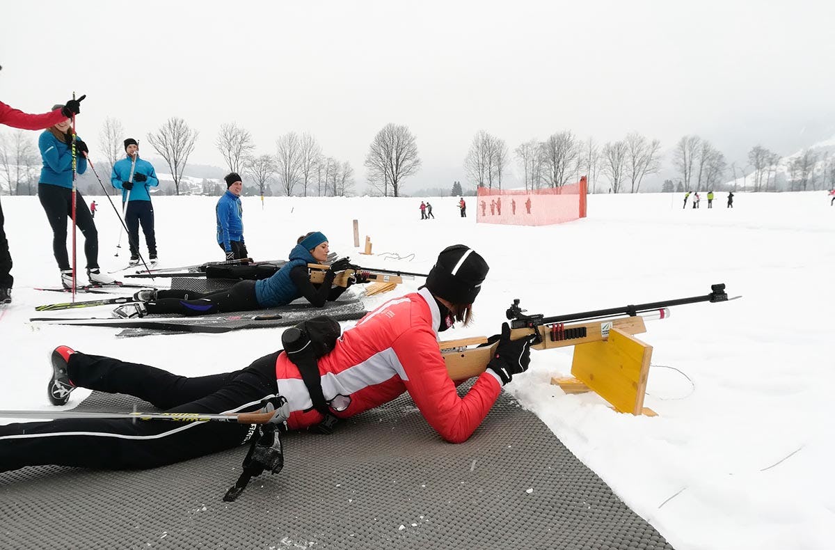 Privater Langlauf und Biathlon Kurs für 2 Kössen