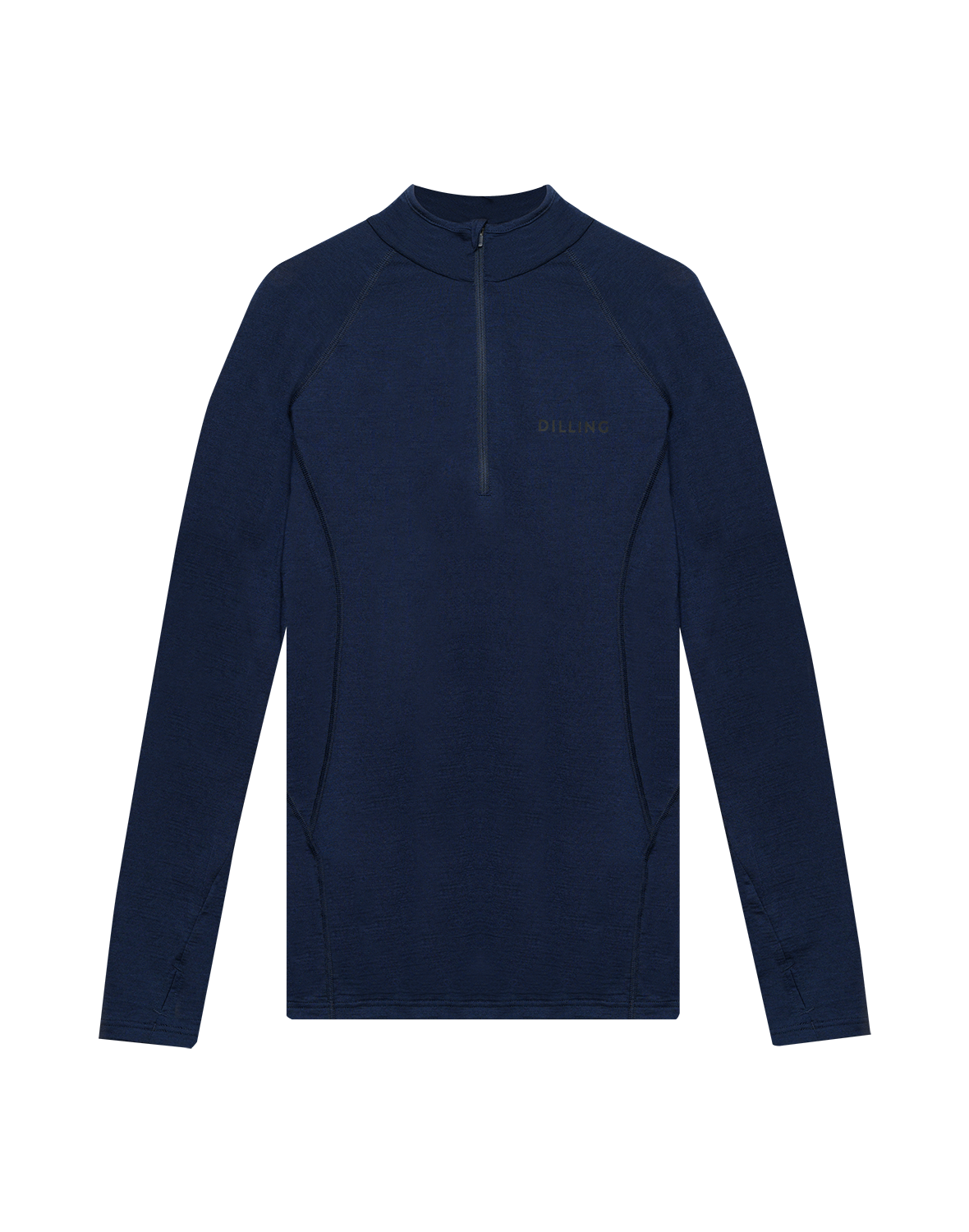 Shirt met halve rits van merinowol voor dames - Gratis