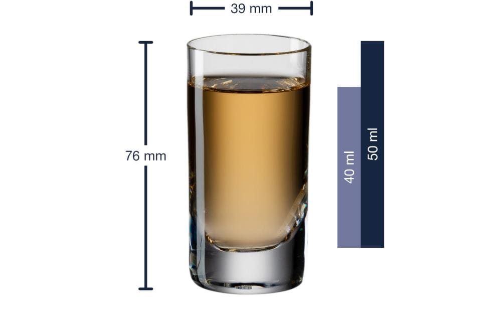 Trinkglas Easy mini 50 ml, 6 Stück, TransparentTransparentes Glas mit klassischer Form