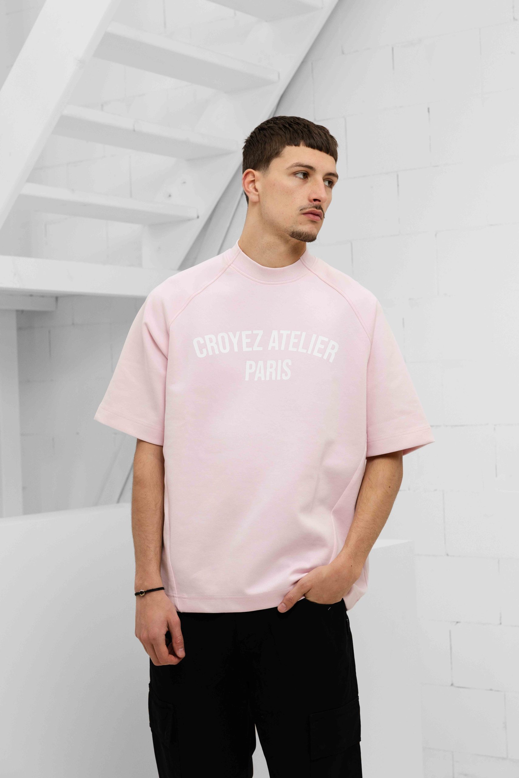 Croyez Raglan T-Shirt Heren Roze