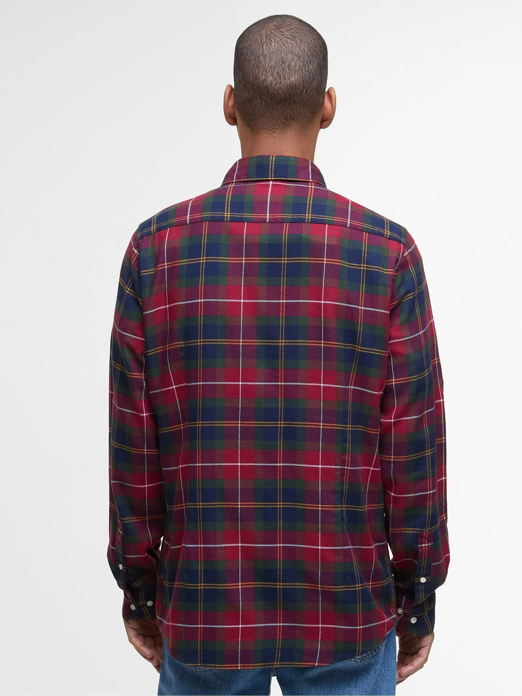 Rood - Barbour® Fortrose Tailored overhemd met Schotse ruit
