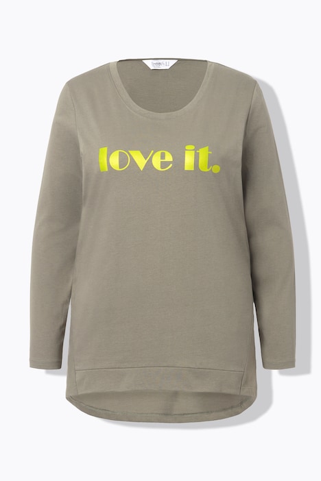 T-Shirt, oversized, LOVE IT, Langarm