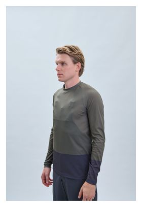 Maillot Manches Longues Poc MTB Pure Vert/Gris Foncé