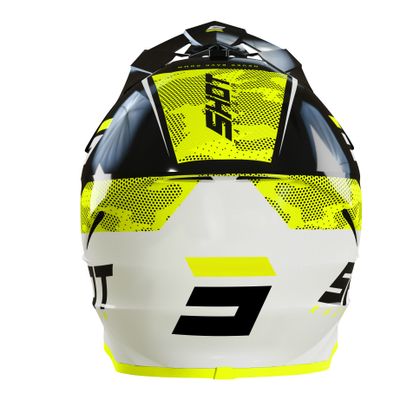 Casque cross Shot FURIOUS CAMO - NEON YELLOW GLOSSY 2022 - Jaune