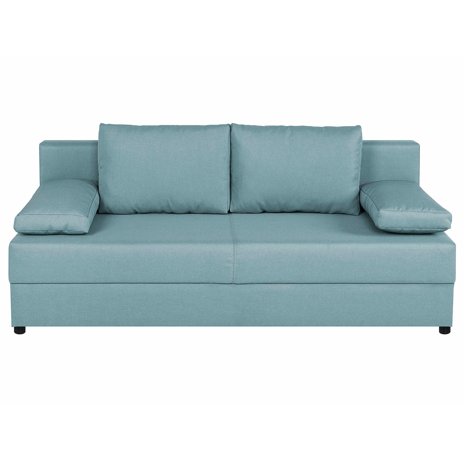 Schlafsofa - mint - Webstoff - Staukasten