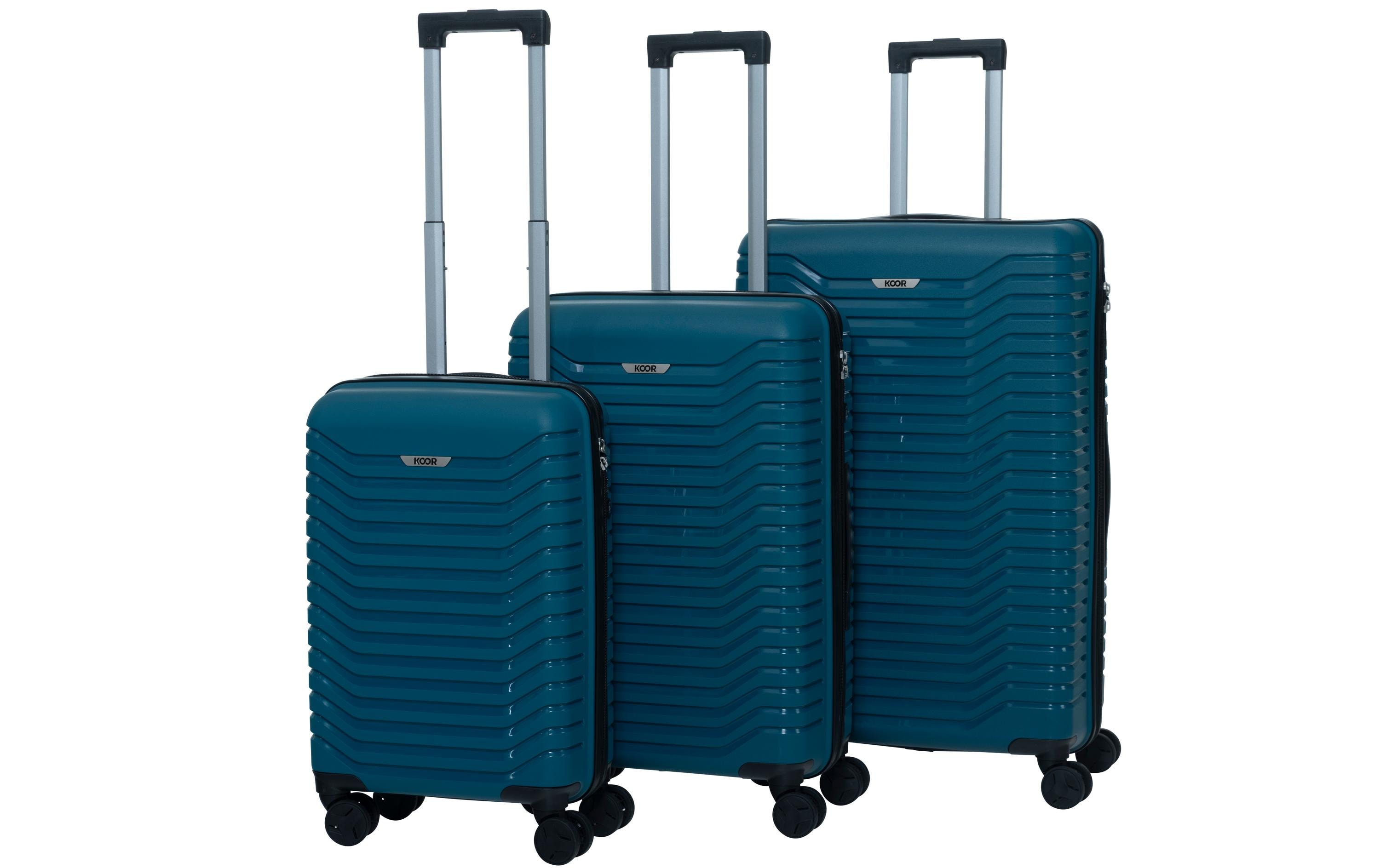 Reisekofferset Manila 3-teilig, Petrol<br>Drei Trolleys unterschiedlicher Grösse