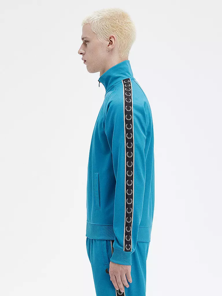 FRED PERRY Sweatjacke blau