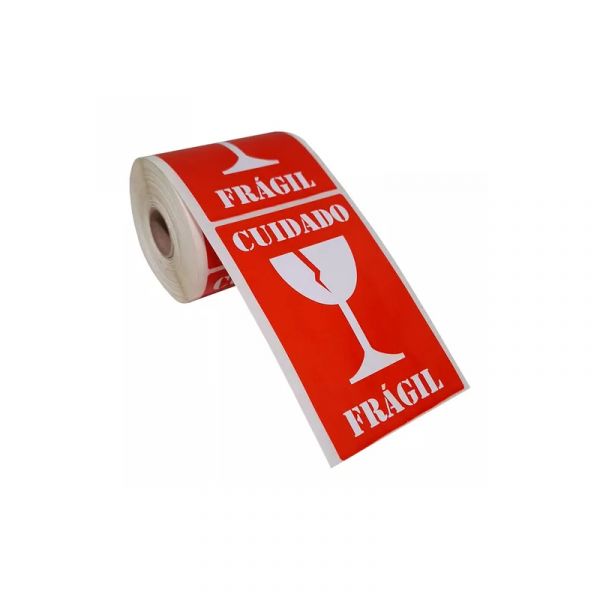Marceu Etiqueta Adesiva de Precaução de uso Frágil (10x15cm 5UN)