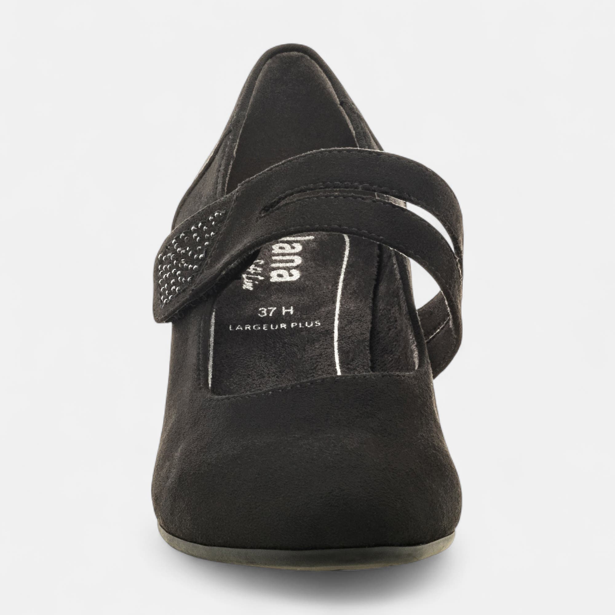 Babies à talon Femme noir