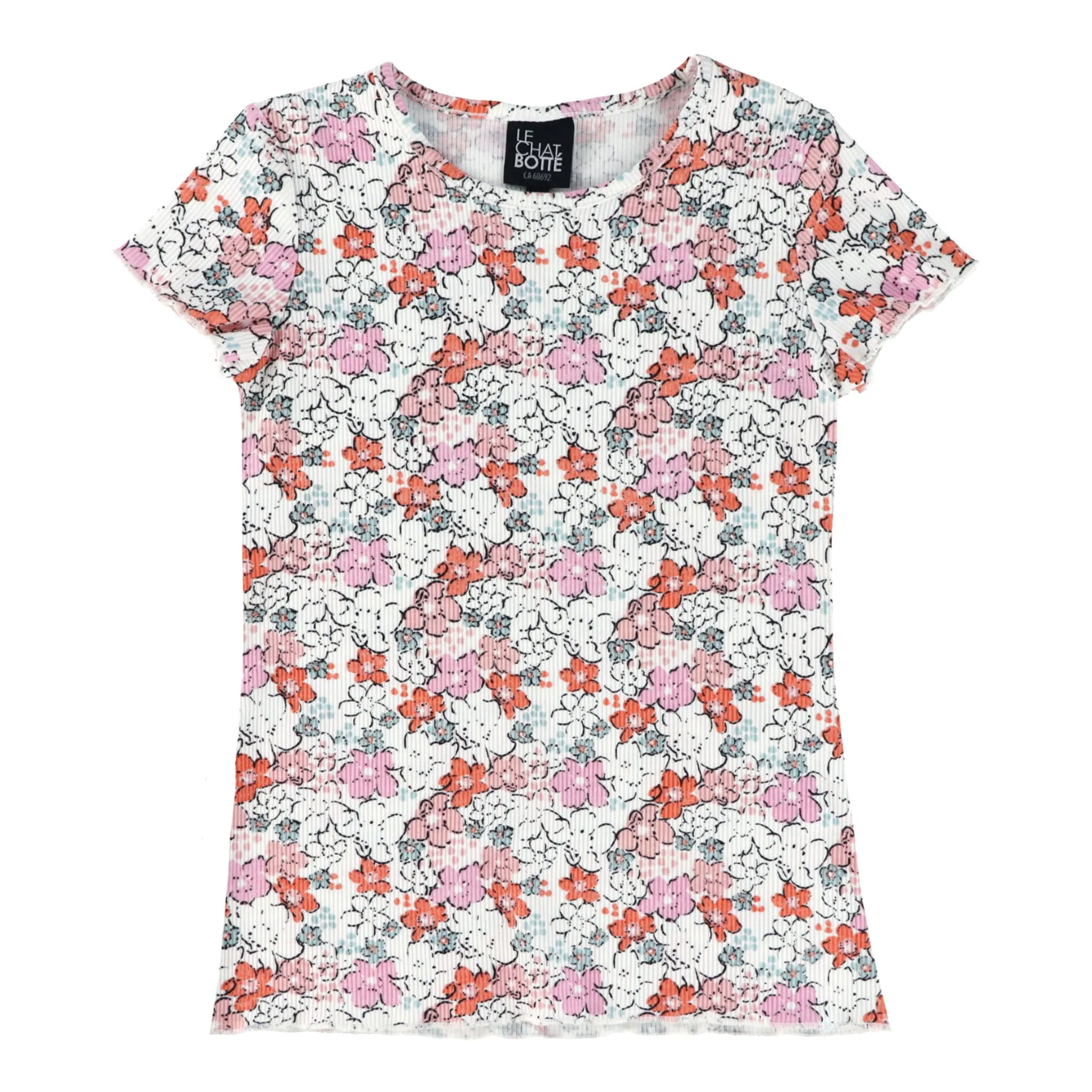 Chat Botté T-shirt Floral 2-8ans