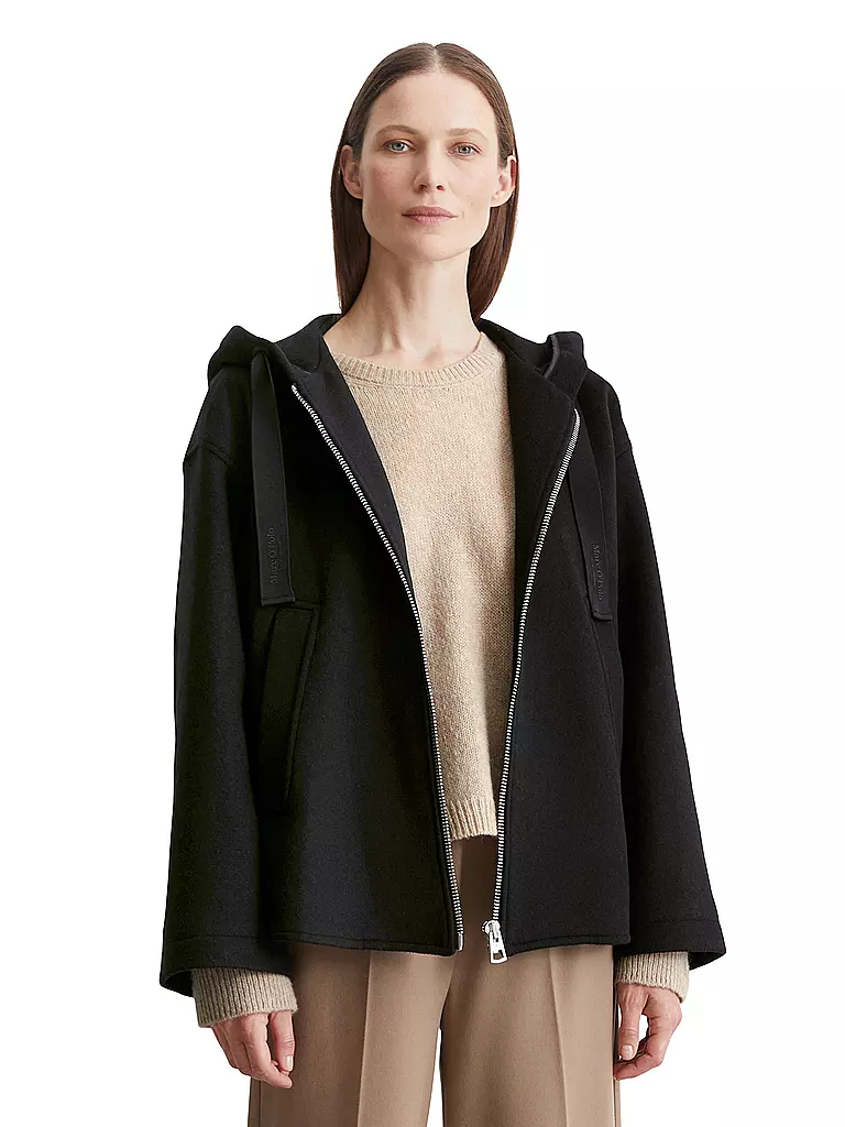 MARC O'POLO Wolljacke  schwarz