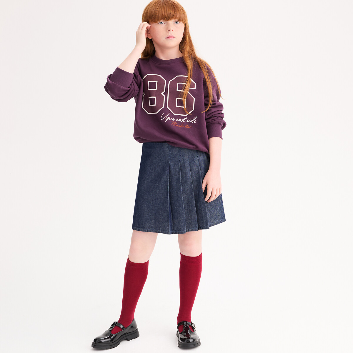COLEÇÕES LA REDOUTE<br>Denim wikkelrok