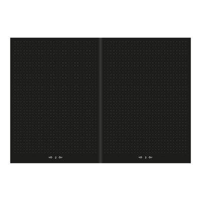 Quo Vadis Life Journal - Carnet de notes 15 x 21 cm - pointillés - noir