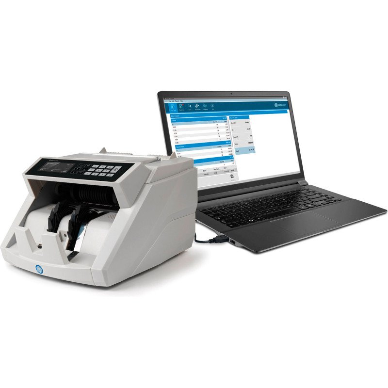 Safescan Compteuse de billets, avec détecteur de faux et comptage de valeur 2465-S