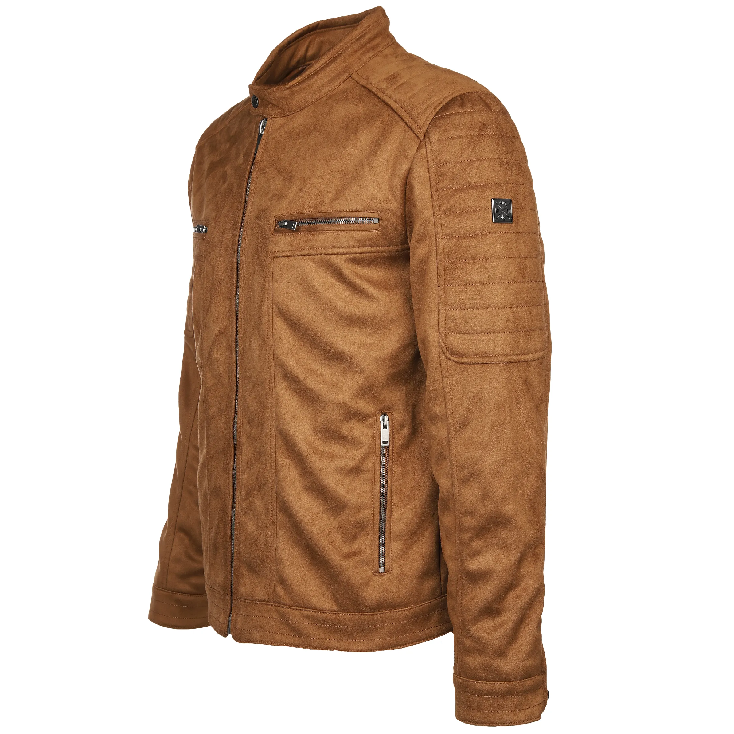 Herren Bikerjacke in Kunstleder