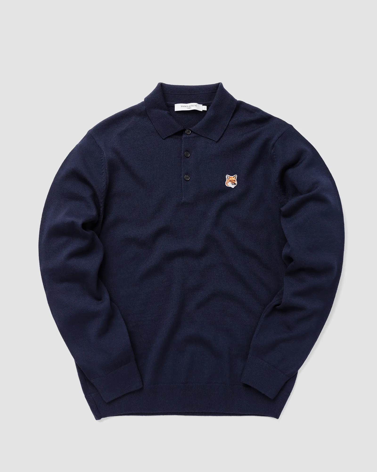 Maison Kitsune FOX HEAD PATCH POLO JUMPER