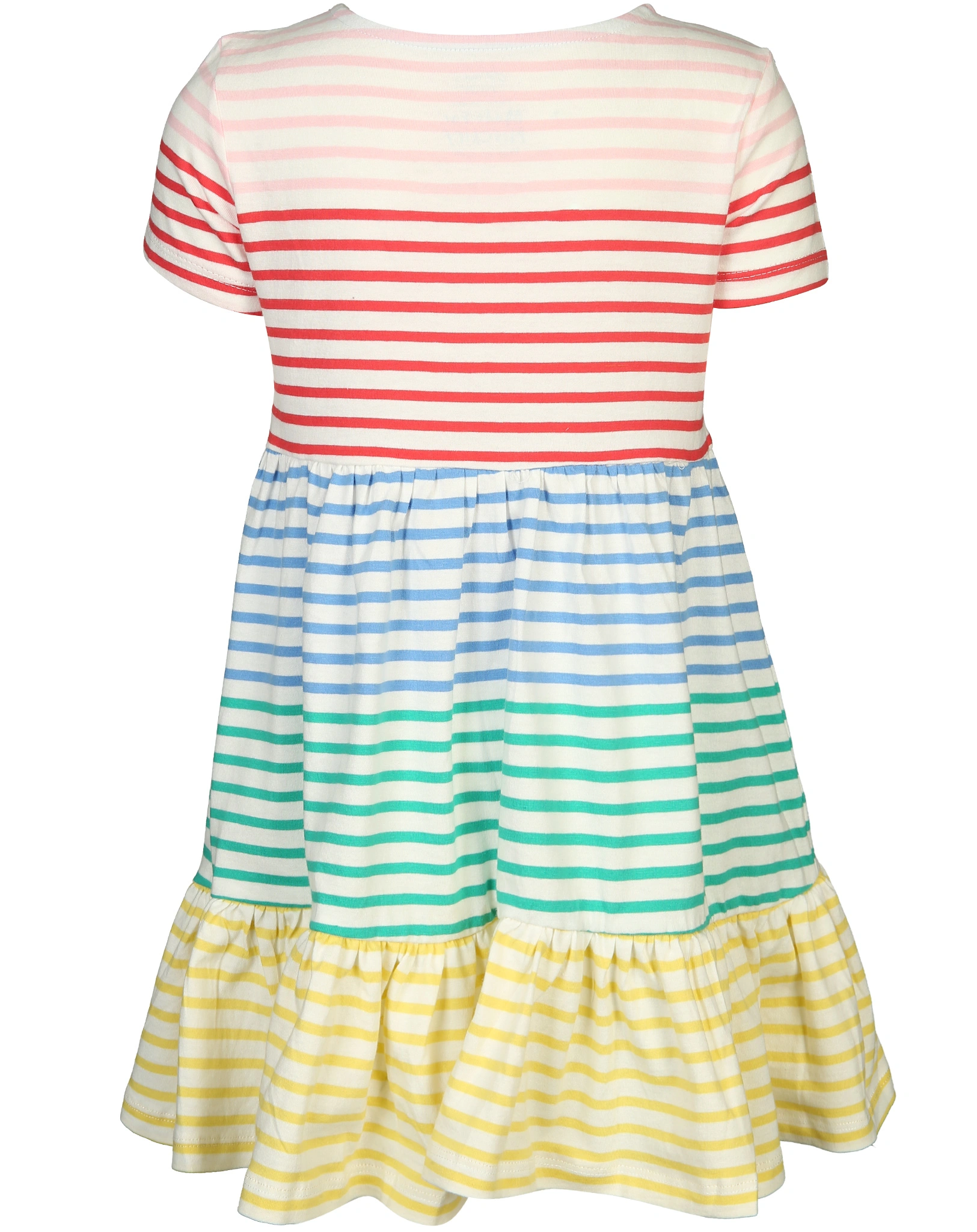 Kurzarmkleid EVELYN - MULTI gestreift in bunt