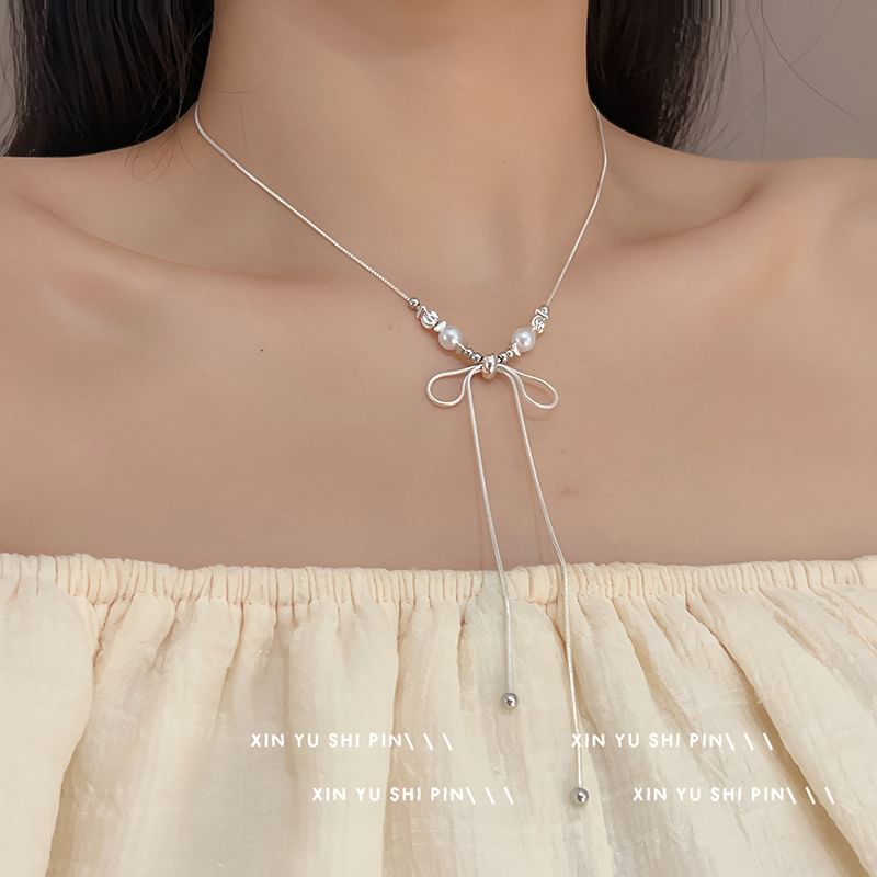 Jamfune - Strik-imitatieparelketting