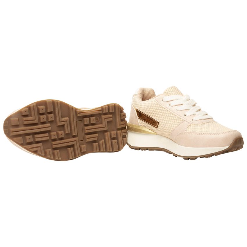 Baskets de sport en mesh à lacets pour fille - Blanc