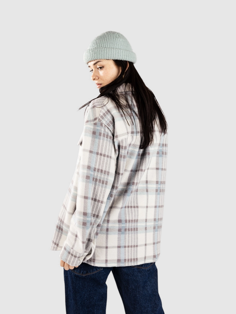 Dravus Eclipse Cozy Flannel Shirt birch/deep taupe/lead