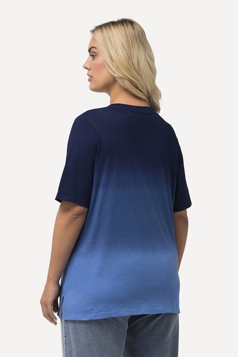 T-Shirt, Farbverlauf, Classic, Rundhals, Halbarm