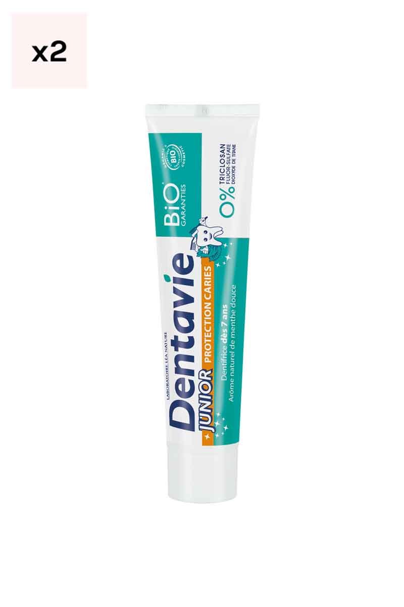 Dentifrices bio junior dès 7 ans - Menthe douce - 2 x 75 ml