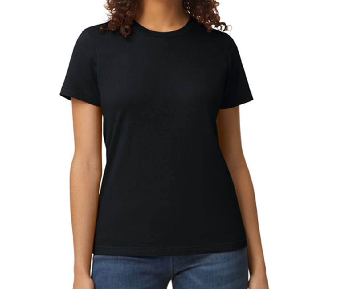 GILDAN GN650L - T-shirt Confort Semi-ajusté en Coton Noir